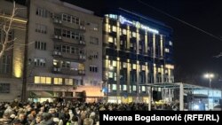 Protest ispred Ustavnog suda Srbije, 26. januar 2024.
