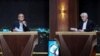 Reformist Masud Pezeshkian (left) and ultraconservative Saeed Jalili in a televised debate ahead of the second-round vote in a presidential election where turnout has been a cause of concern for Iran's most senior leaders.