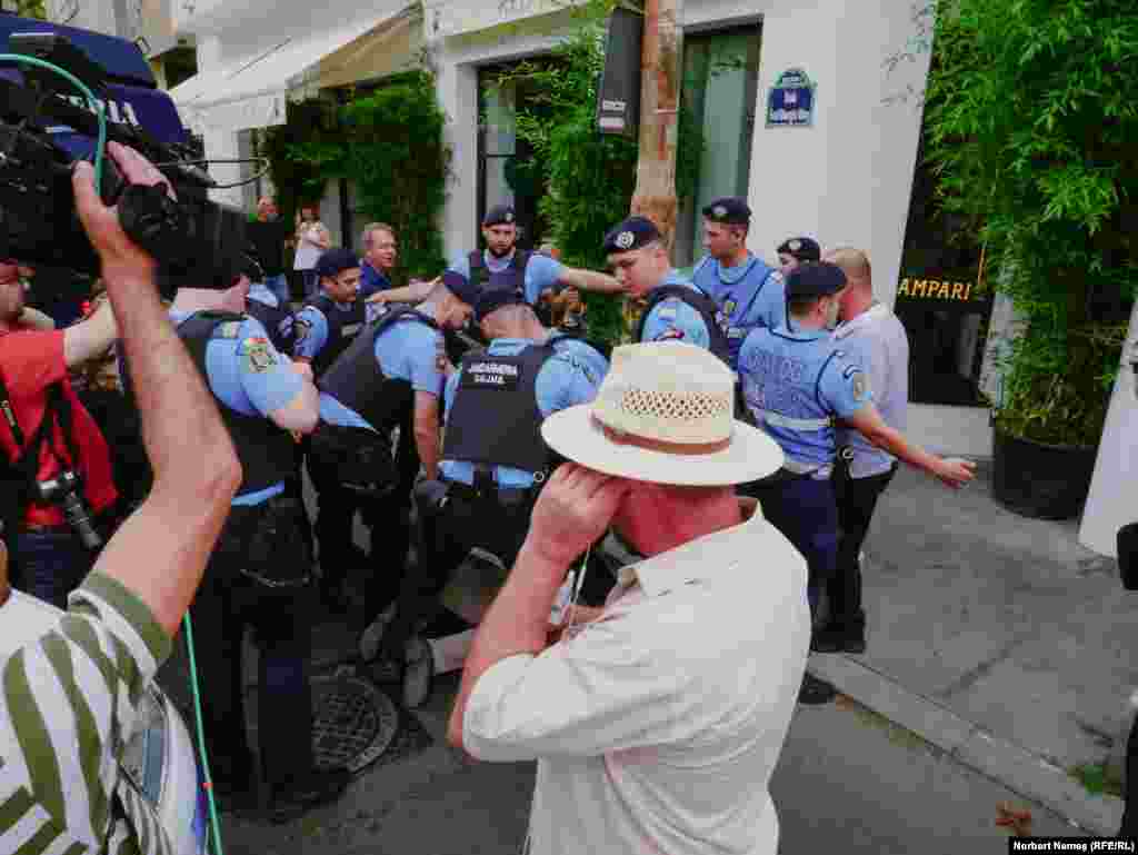 Though the event was peaceful, a few protesters were forcibly removed from the route, while a counterdemonstration calling itself The March Of Normality was held earlier. 