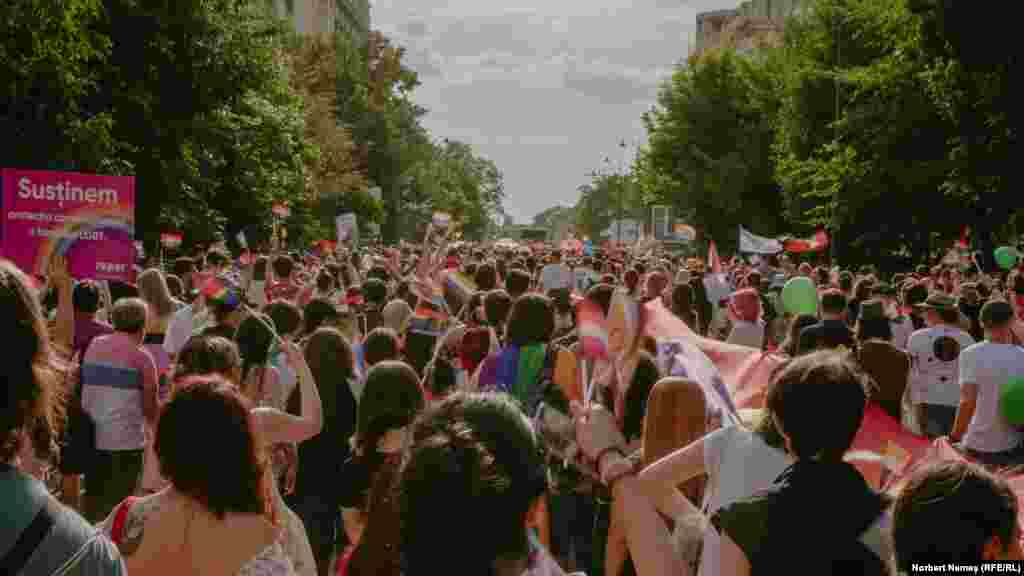 The LGBT rights group ACCEPT hailed this year's event as its largest ever in terms of participants. Events were also held in the cities of Cluj, Lasi, Oradea, and Timisoara.