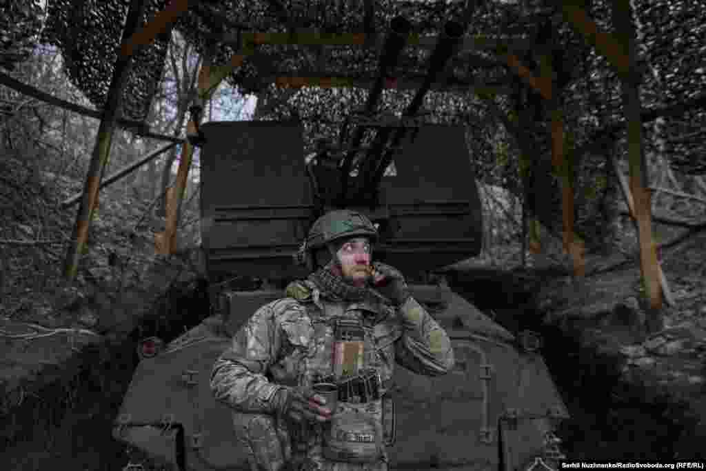 With their ability to move quickly, thus making them harder to locate, small units such as this one can be especially lethal for entrenched Russian positions.