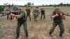 Belarusian soldiers attend a training by the Russian mercenary group Wagner in 2023. 