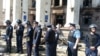 Одесса. 2-майдагы тополоң учурунда өрттөлгөн Профсоюздар үйүн полиция курчап турат. 3-май. 