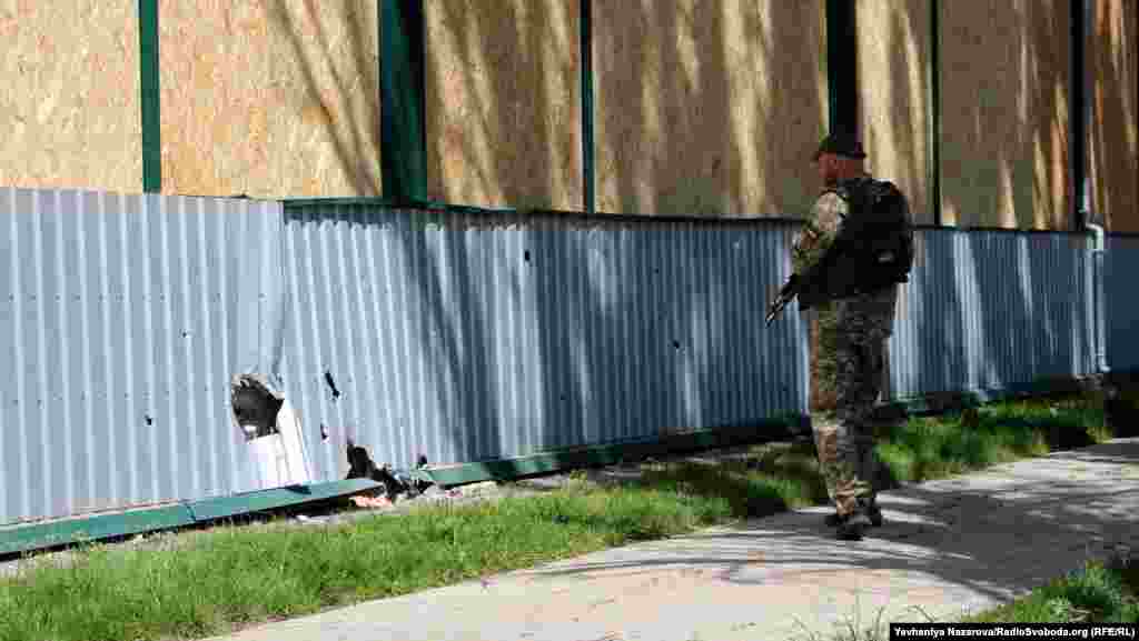 Наслідки артилерійського обстрілу в Гуляйполі 