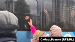 Отправка мобилизованных россиян на фронт, иллюстративное фото