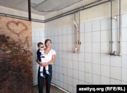 The shared shower room