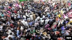 FILE: Pakistani Christians protest in the eastern city of Lahore