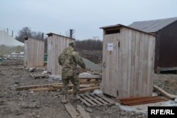 Туалеты на КПВВ «Майорск»