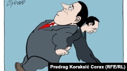 
Predrag Koraksiç Koraksyň "Goldaw" diýen karrikaturasy