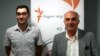 თავისუფალი და აგრარული უნივერსიტეტის ლექტორი ზვიად ხორგუაშვილი (მარცხნივ) და ეკონომისტი სოსო სიმონიშვილი.