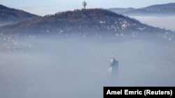 Sarajevo has been shrouded in a blanket of smog this week.