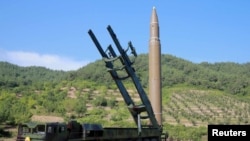 North Korea -- The intercontinental ballistic missile Hwasong-14 