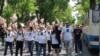 ​​Participants in the march were guarded by police escorts after a similar rally last year was halted to avoid a confrontation with religious counterprotesters.