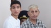 Шант Арутюнян и его несовершеннолетний сын Шаген во время судебного заседания (архив) 