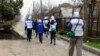 Представники місії ОБСЄ у селище Широкине. 14 квітня 2015 року