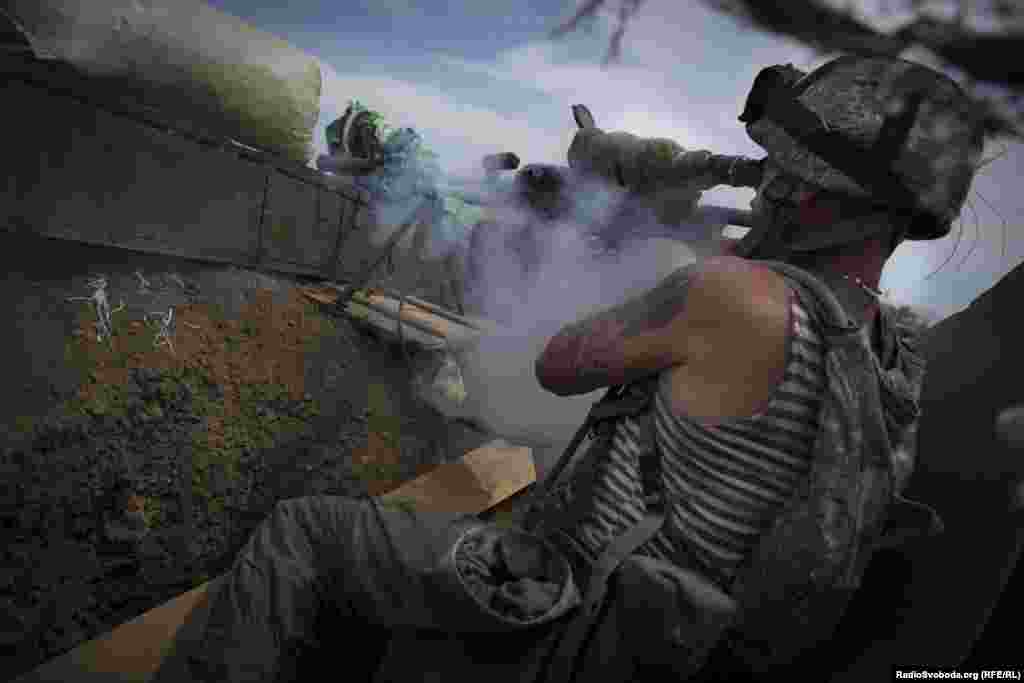 A soldier code-named "Gunter" engages in battle.