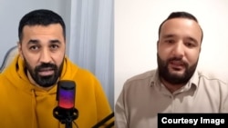 Alişer Sahatow (çepde) we Abdulla Orusow 
