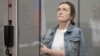 Journalist Alsu Kurmasheva attends a court hearing in Kazan in May.
