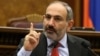 Acting Prime Minister Nikol Pashinian speaks during a parliament session in Yerevan on November 1.