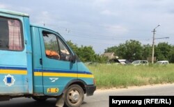 Машына дарожнай службы Сымферопалю