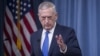 U.S. Defense Secretary Jim Mattis during a press briefing in the Pentagon in May.
