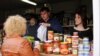 Біля кіоску з українськими продуктами