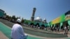 Центральная мечеть в Бишкеке, в том же комплексе зданий расположено Духовное управление мусульман КР.