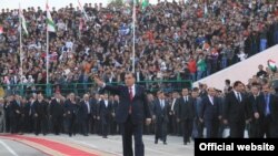 Встреча Эмомали Рахмона в Кулябе в 2013 году