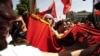 Архивска фотографија: Протести на албански невладини организации во Скопје на 10 мај 2010 година.