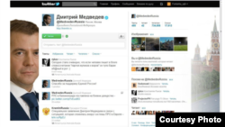 Imagine a contului Tweeter al lui Dmitri Medvedev