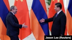 Հայաստանի վարչապետը և Չինաստանի նախագահը, Պեկին, Չինաստան, 2019թ.