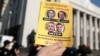 Під час акції біля Верховної Ради «Обережно! Рупори Кремля!» Активісти нагадали депутатам про ключових осіб реваншу проросійських сил в Україні. Київ, 21 вересня 2018 року