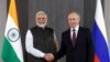 Indian President Narendra Modi (left) meets with Russian President Putin in Samarkand, Uzbekistan, in 2022.