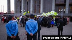 Выпускнікі і супрацоўнікі міліцыі ў Менску. Архіўнае фота