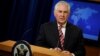 U.S. Secretary of State Rex Tillerson speaks at a press briefing at the State Department in Washington on August 22.