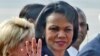 U.S. Secretary of State Condoleezza Rice arrives in New Delhi.