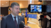 Ukraine's human rights ombudsman Dmytro Lubinets speaks with an RFE/RL correspondent. (file photo)