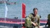 Російський морський піхотинець під час святкування дня Чорноморського флоту Росії, 2008 р.