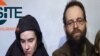 A video posted by the Taliban on social media on December 19, 2016 shows American Caitlan Coleman (left) speaking next to her Canadian husband, Joshua Boyle, and their two sons.