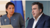 Саломе Зурабишвили и Михаил Саакашвили (коллаж)