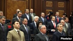 Депутаты фракции РПА на открытии сессии Национального Собрания