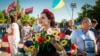 Учасники патріотичної ходи з нагоди третьої річниці визволення Краматорська від російських гібридних сил. Краматорськ, 5 липня 2017 року (ілюстраційне фото)