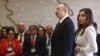 Азербайжандын президенти Ильхам Алиев жана жубайы Мехрибан Алиева, Баку, 11-апрель 2018-жыл.