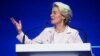 European Commission President Ursula von der Leyen speaks during the Ukraine Recovery Conference in London on June 21.