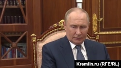 Путін на зустрічі в Кремлі, 20 серпня 2025 року