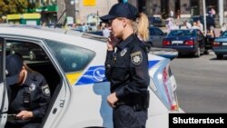 Патрульна поліція на майдані Незалежності у Києві