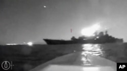 Nava ucraineană ar fi fost lovită de o dronă. Imagine de arhivă 