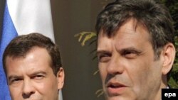 Dmitry Medvedev i Vojislav Koštunica